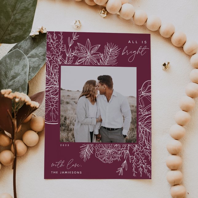 Citrus & Spice | All is Bright Photo Holiday Card (Creator Uploaded)