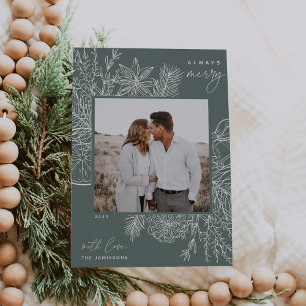 Citrus & Spice   Always Merry Photo Holiday Card