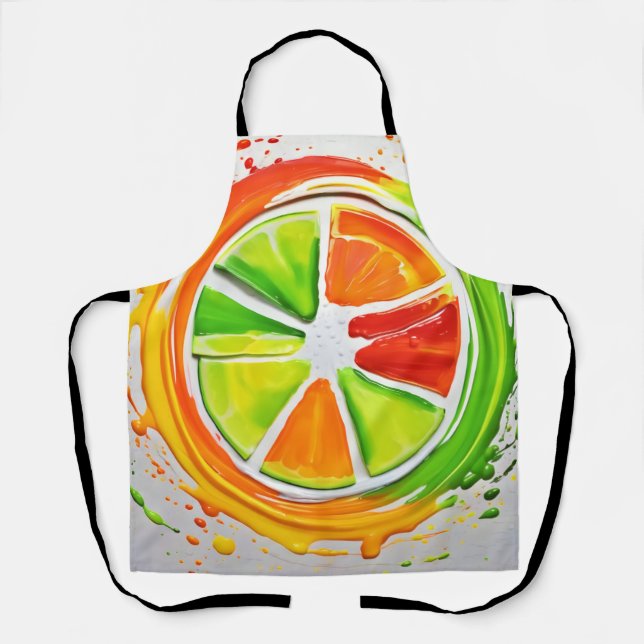 Citrus Splash Design Apron (Front)