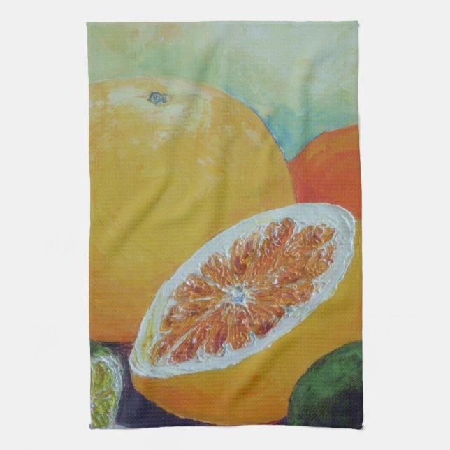 Citrus Splash Kitchen Towel (Vertical)