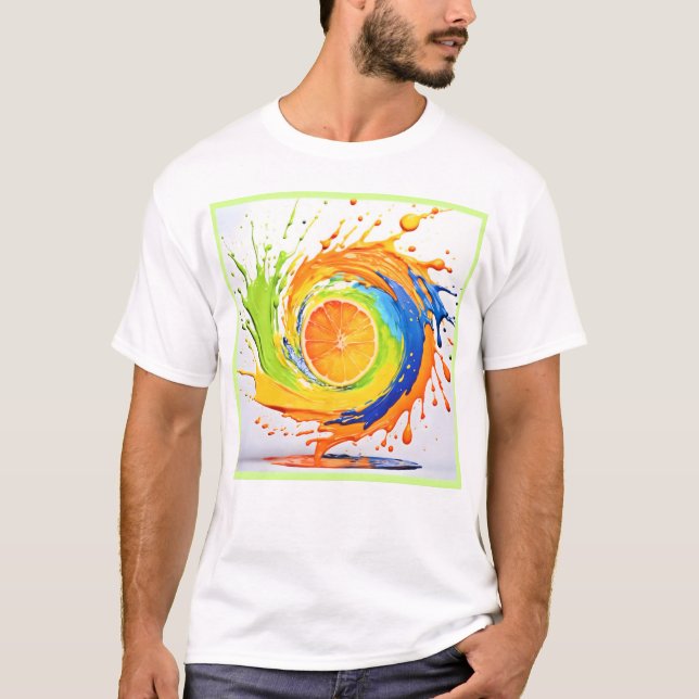 Citrus Splash of Colour Design T-Shirt (Front)