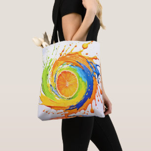 Citrus Splash of Colour Design Tote Bag