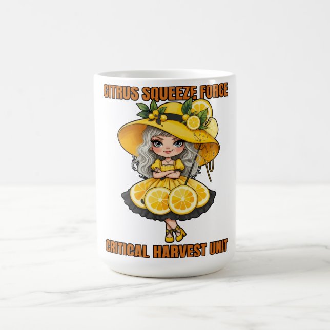 Citrus Squeeze Force Critical Harvest Unit Coffee Mug (Center)