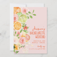 Citrus Summer Floral Bachelorette weekend