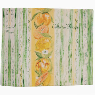 Citrus Summer Recipe Binder