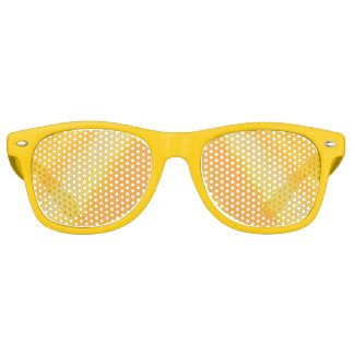 Citrus Sunny Orange Watercolor  Retro Sunglasses
