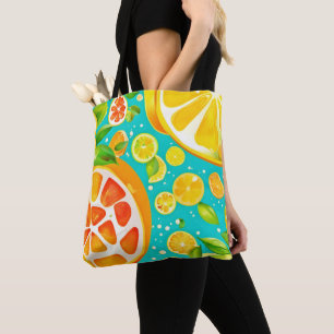 Citrus Symphony: A Juicy Delight Tote Bag