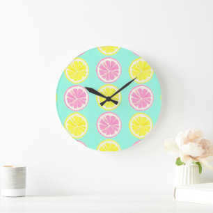 Citrus Symphony Large Clock
