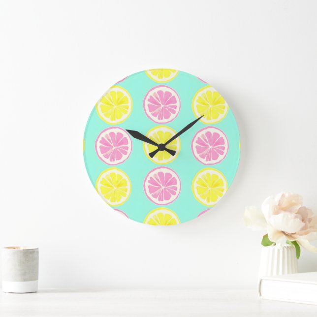 Citrus Symphony Large Clock (Home)