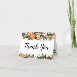 Citrus Thank You Cards Citrus Bridal Shower