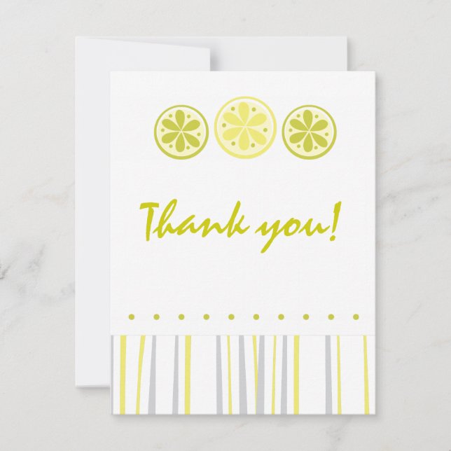 Citrus Thank You Note Card (Front)