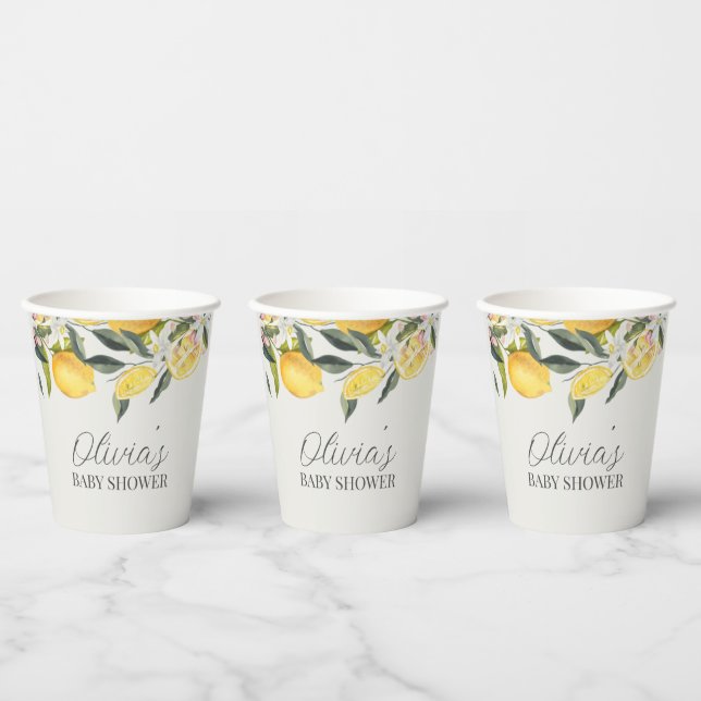 Citrus theme baby shower paper cups (Multi)