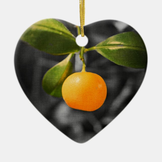 Citrus Tree Ceramic Ornament (Front)