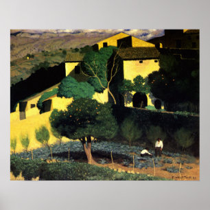 Citrus Trees Garden in Cagnes Poster