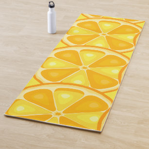 Citrus TROPICAL SUMMER FRUIT Orange lemons Slice Yoga Mat
