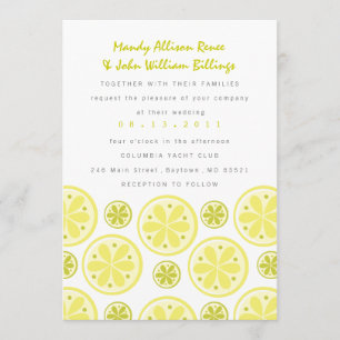 Citrus Wedding Invitation