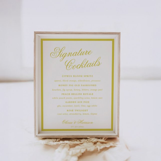 Citrus Wedding Signature Drinks Sign (Creator Uploaded)