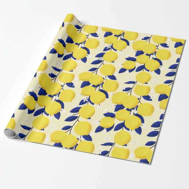 Citrus Wrapping Paper (Unrolled)