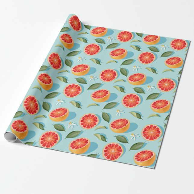 Citrus Wrapping Paper (Unrolled)