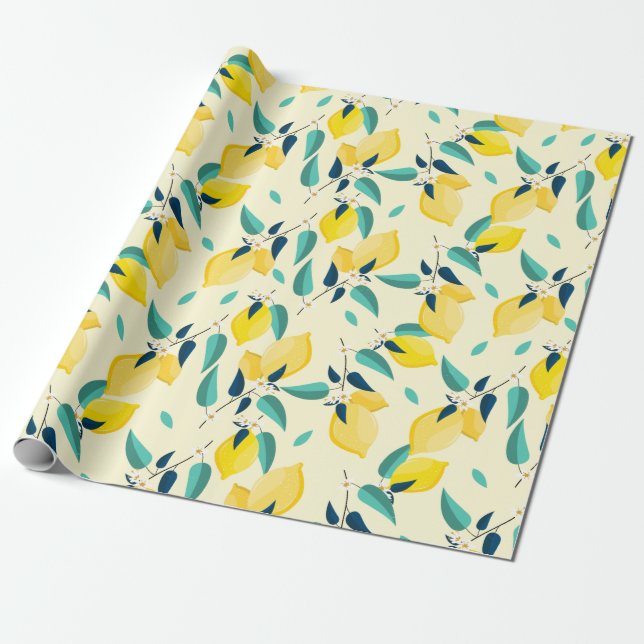 Citrus Wrapping Paper (Unrolled)