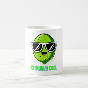 Citrusly Cool Funny Seriously Cool Lime Sunglasses Coffee Mug