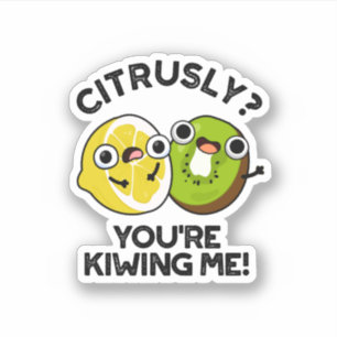 Citrusly You're Kiwiing Me Funny Fruit Pun 