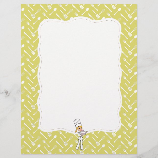 Citrust Cute Chef Art Kitchen Stationery (Front)