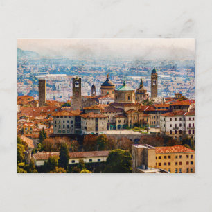 Citta Alta in Bergamo, Italy Postcard
