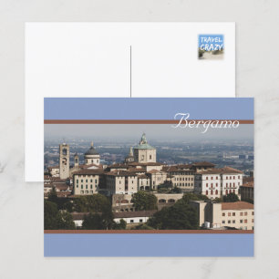 Città Alta Panorama, Bergamo, Italy Postcard
