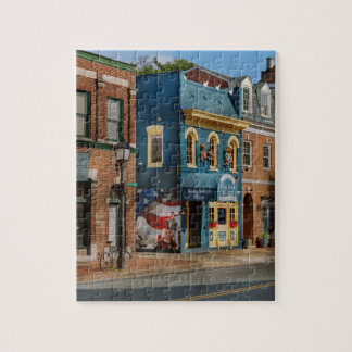City - Alexandria, VA - King Street Blues Jigsaw Puzzle