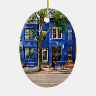 City - Alexandria VA - The colours of Alexandria Ceramic Ornament