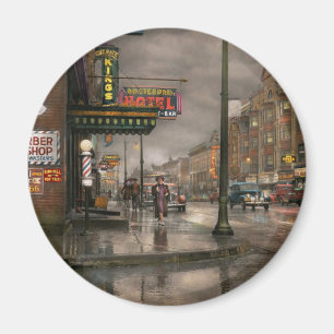 City - Amsterdam NY - Call 666 for Taxi 1941 Magnet