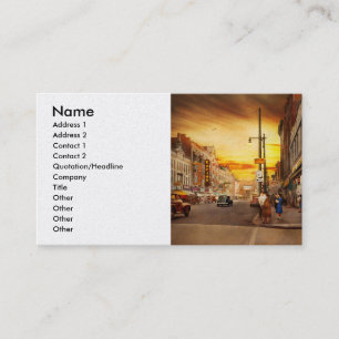 City - Amsterdam NY - The lost city 1941 Business Card