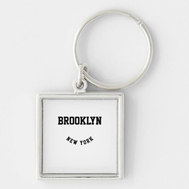 City and State Custom Location   Keychain (Front)