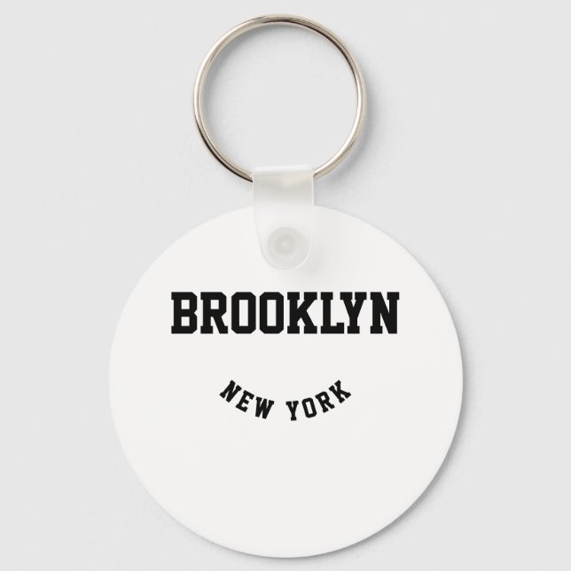 City and State Custom Location Keychain (Front)