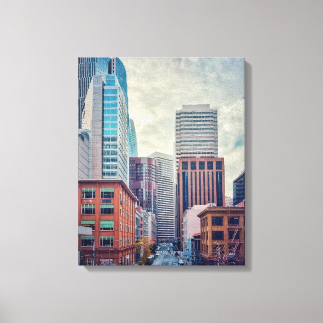 City at Sunrise Canvas Print (Front)