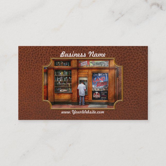 City - Baltimore MD - Explore the land of beer Business Card (Front)