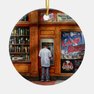 City - Baltimore MD - Explore the land of beer Ceramic Ornament