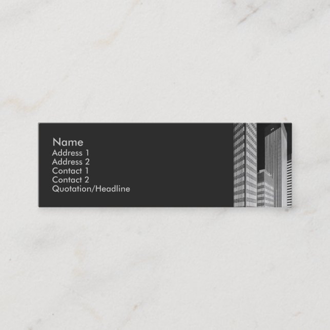 City Blocks Profile Card (Front)