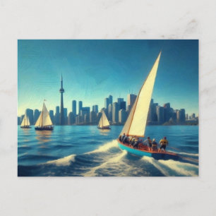 City Boating,  Postcard