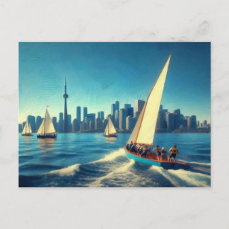 City Boating,  Postcard