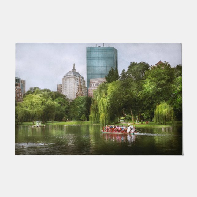 City - Boston Ma - Boston public garden Doormat (Front)
