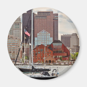 City - Boston Ma - Harbour walk skyline Magnet