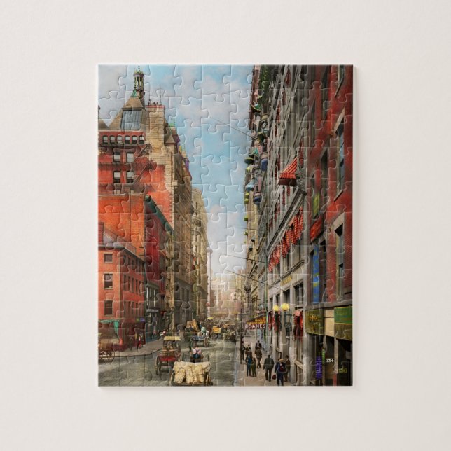 City - Boston MA - State St 1905 Jigsaw Puzzle (Vertical)
