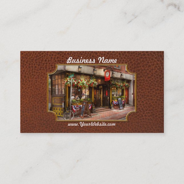 City - Boston MA - The Green Dragon Tavern Business Card (Front)