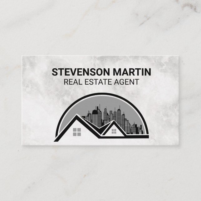 City Buildings | Home | Marble Business Card (Front)