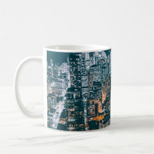 CITY BUILDINGS ON TOP VIEW COFFEE MUG