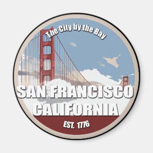 City by the bay, San Francisco California Magnet