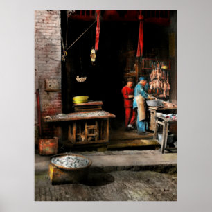 City - California - Fish Alley smells fowl 1886 Poster