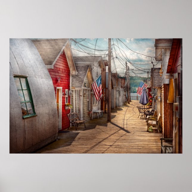 City - Canandaigua, NY - Shanty town Poster (Front)